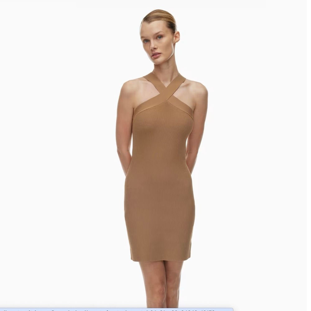Babaton Sculpt knit cross cross dress